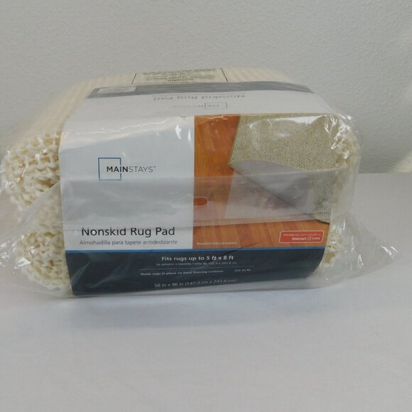 Mainstays Nonskid Rug Pad Fits Rugs Up To 5 ft x 8 ft Cut to Fit New in Package - Picture 7 of 8